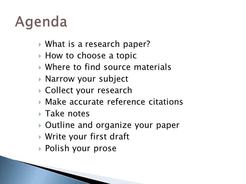 Research Paper How To