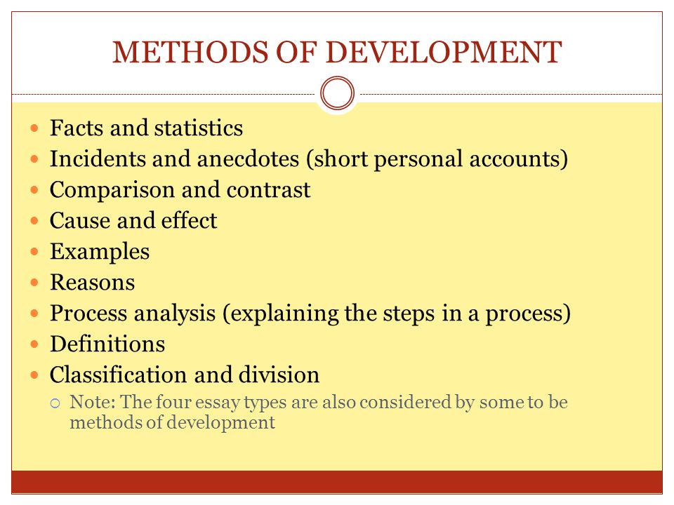 division and analysis essay