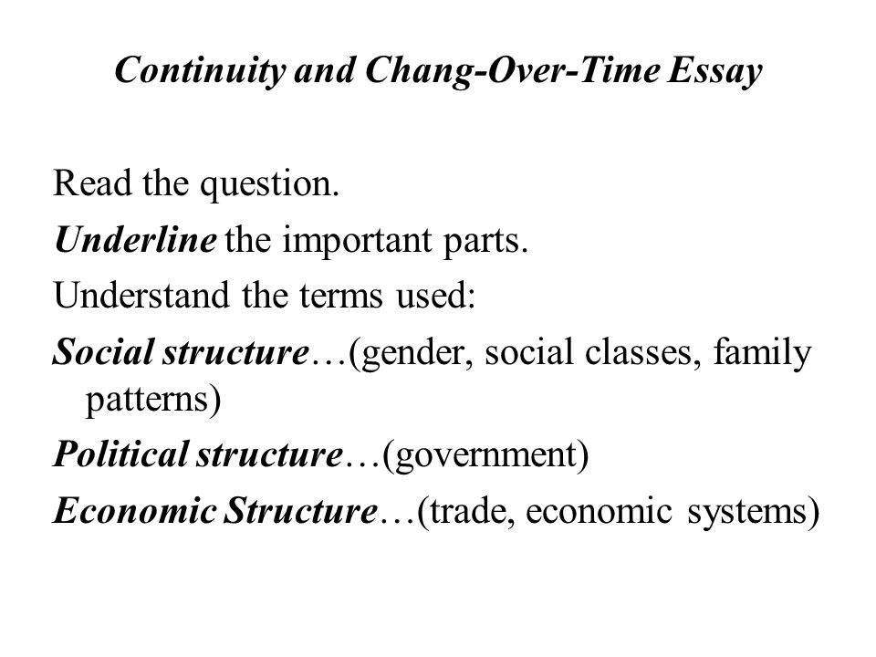 Structure Of An Essay