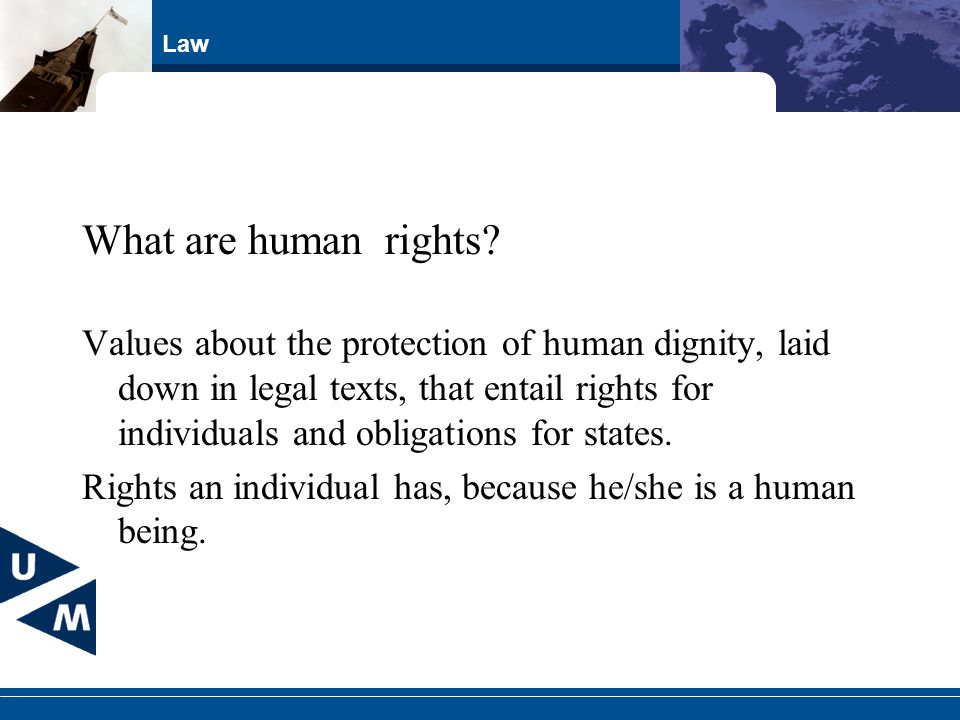 Law What are human rights.