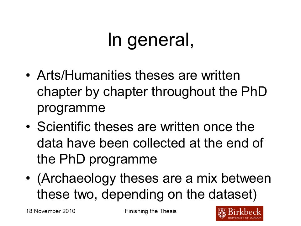 Thesis For English