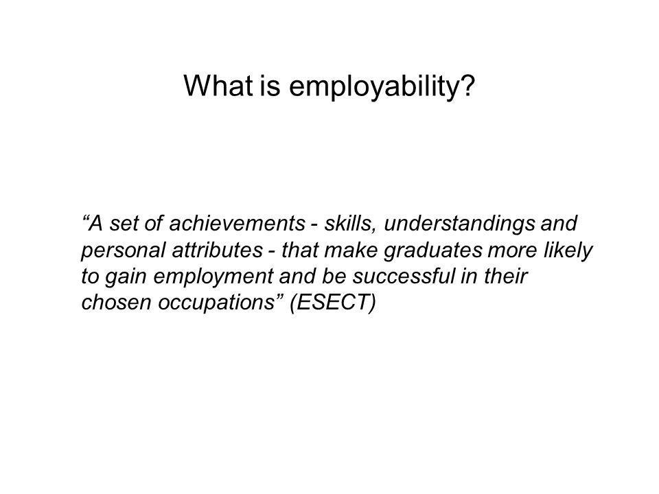What is employability.