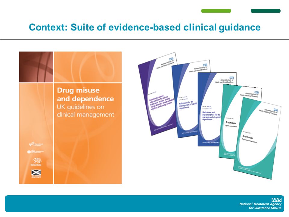 Context: Suite of evidence-based clinical guidance