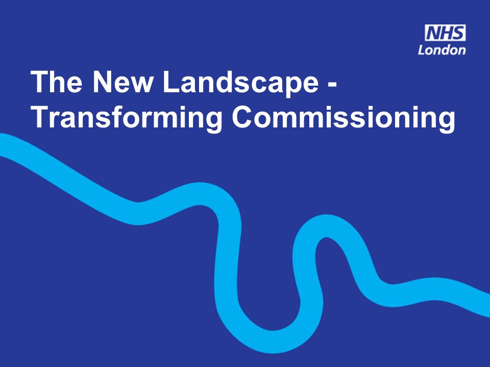 The New Landscape - Transforming Commissioning
