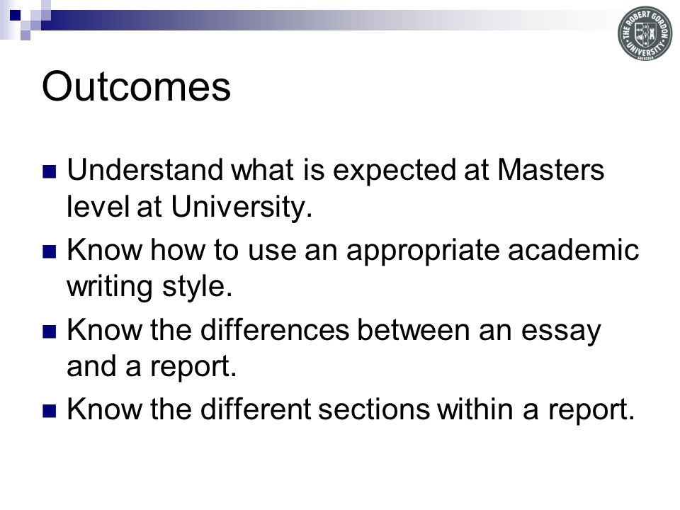 essay writing at masters level
