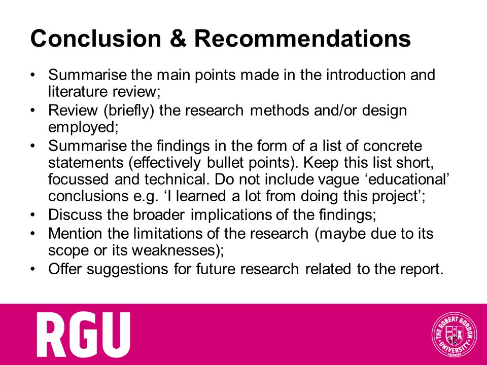 Dissertation Conclusions