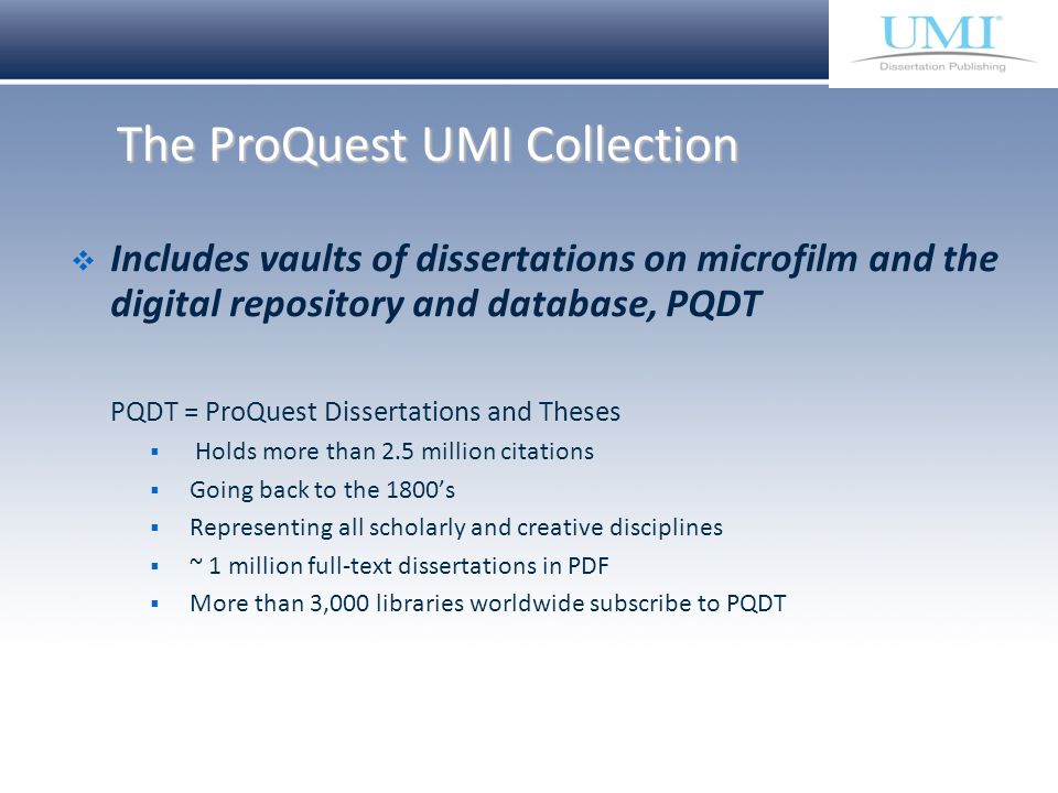 proquest/umi dissertation site proquest/umi dissertation site