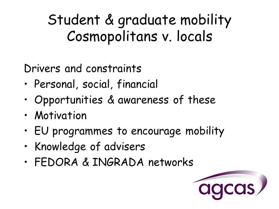 Student & graduate mobility Cosmopolitans v.