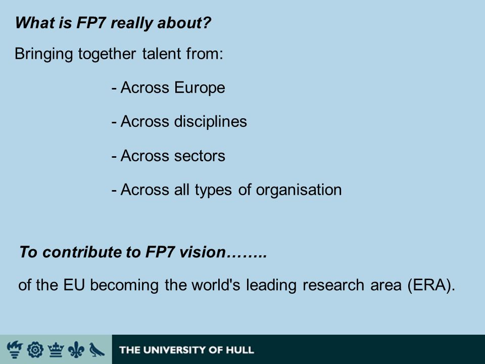 What is FP7 really about.