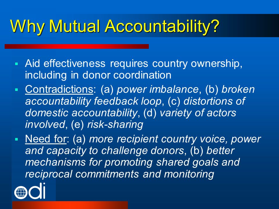 Why Mutual Accountability.