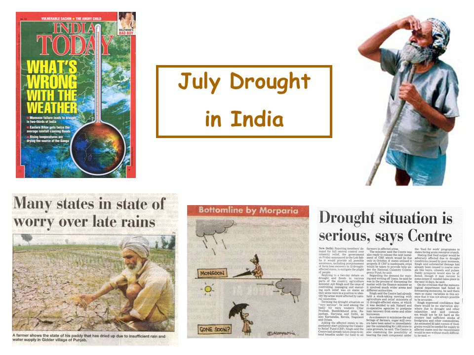 July Drought in India