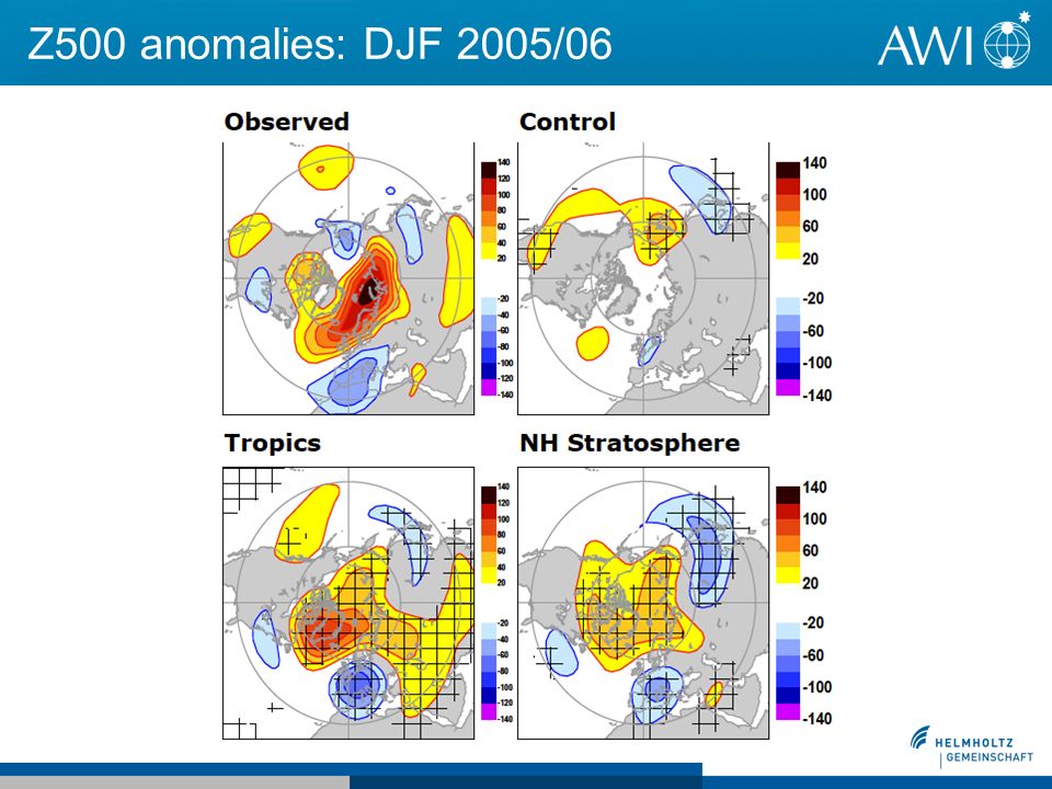 Z500 anomalies: DJF 2005/06