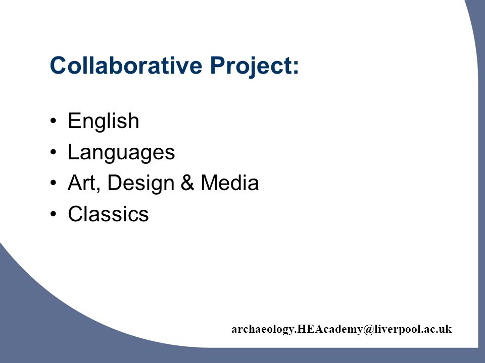 Collaborative Project: English Languages Art, Design & Media Classics
