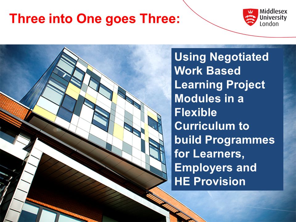 Three into One goes Three: Using Negotiated Work Based Learning Project Modules in a Flexible Curriculum to build Programmes for Learners, Employers and HE Provision