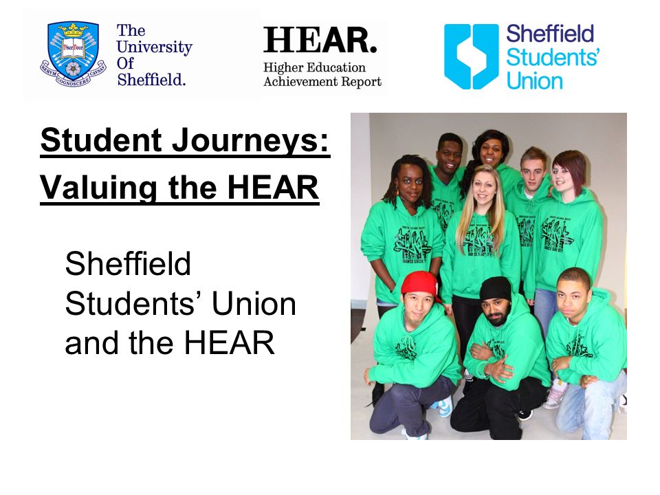 Student Journeys: Valuing the HEAR Sheffield Students Union and the HEAR