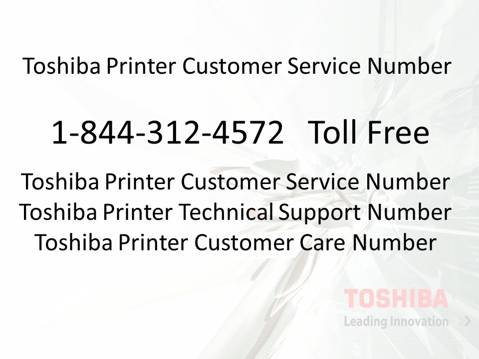Toshiba Printer Customer Service Number Toshiba Printer Technical Support Number Toshiba Printer Customer Care Number Toll Free