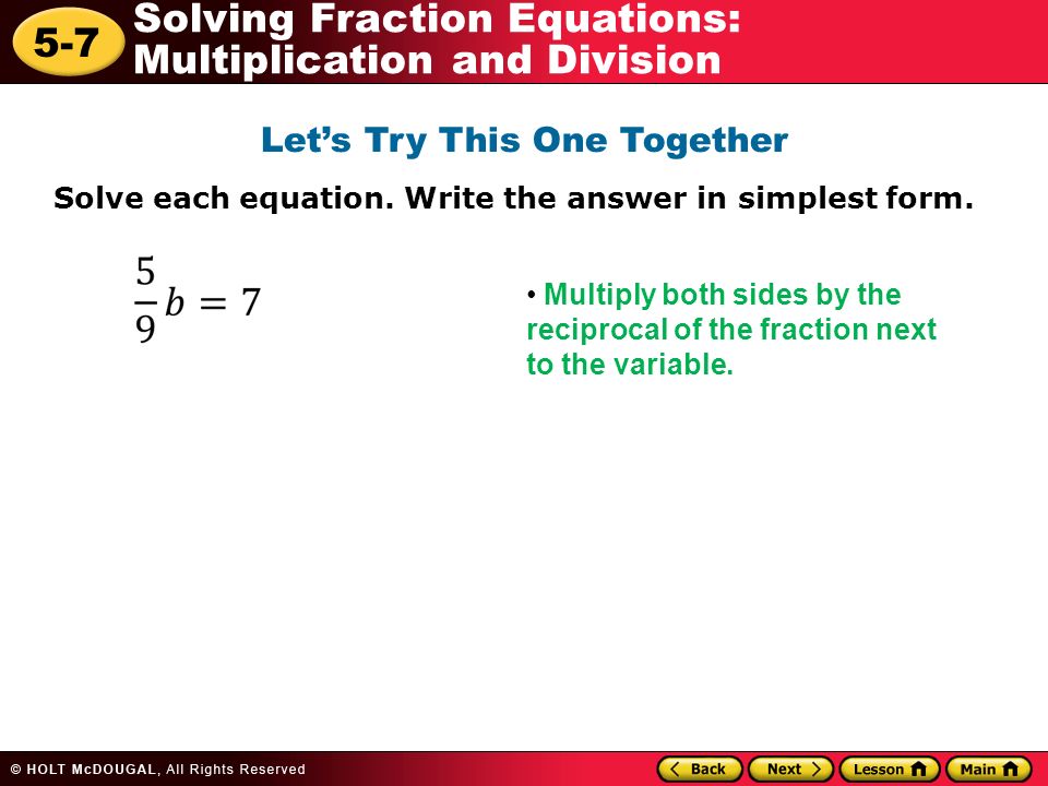 Multiplication And Division Problem Solving