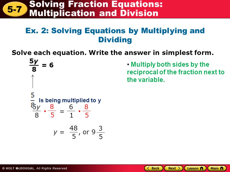 Multiplication And Division Problem Solving