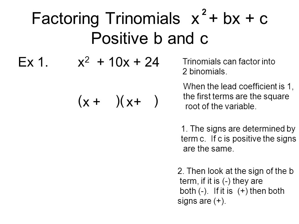 Ch 4 Factor Quadratic Equation I Can Find Common Binomial 2 Factoring Trinomials