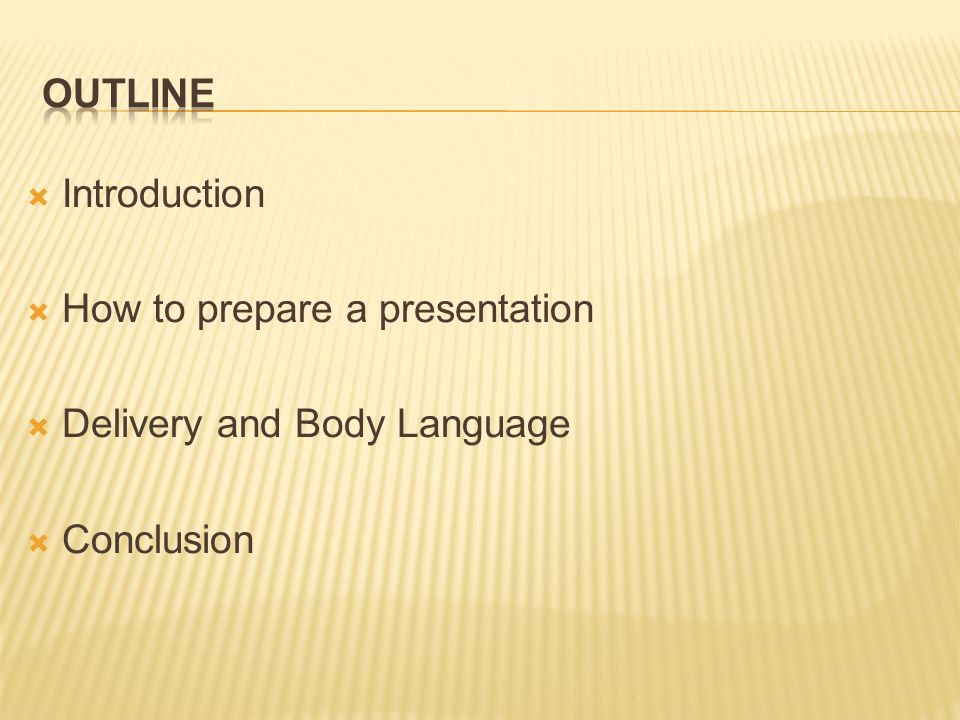 prepare for presentation