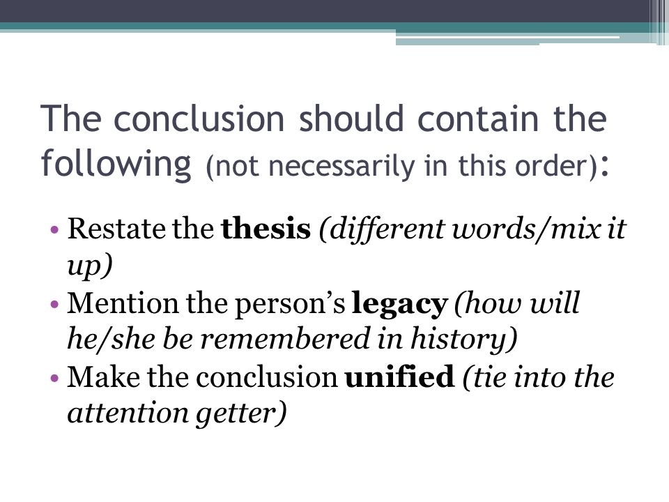 Interesting Persuasive Essay Topics For High School Students Conclusion Paragraph Research Paper Example Good Essay Conclusions Examples Thesis Statement Examples For Research Papers Brefash Business Essay Topics also Essay Writing Examples English Homework Help In Barrie Ontario Sylvan Learning Good Conclusion English Essay Speech