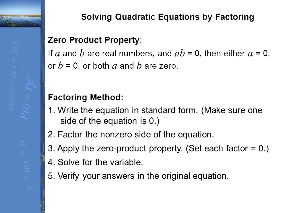 Chapter 4 Quadratic Functions And Various Nar Topics Section 4 Solving