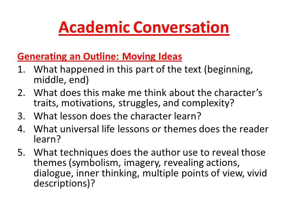 thematic essay format