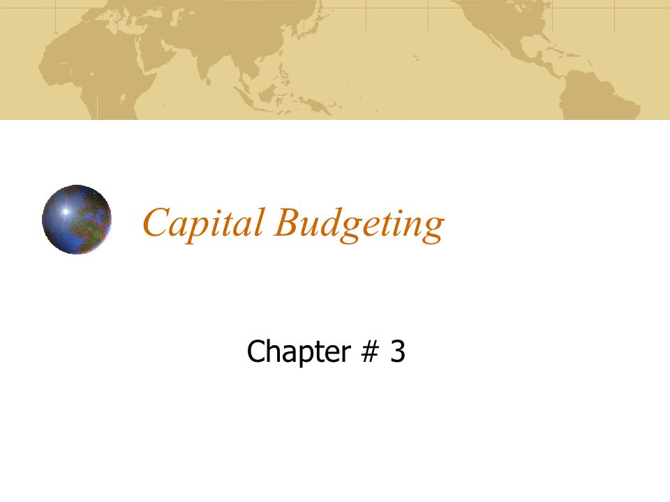budgeting outline