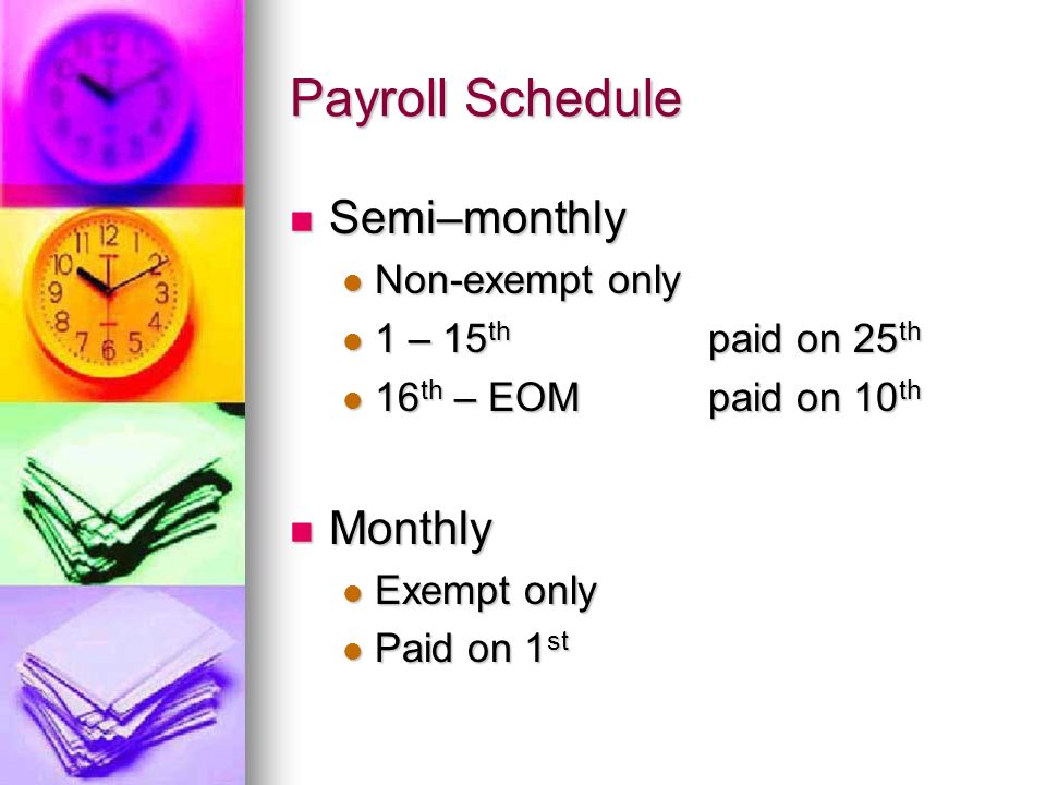 semi monthly calendar
