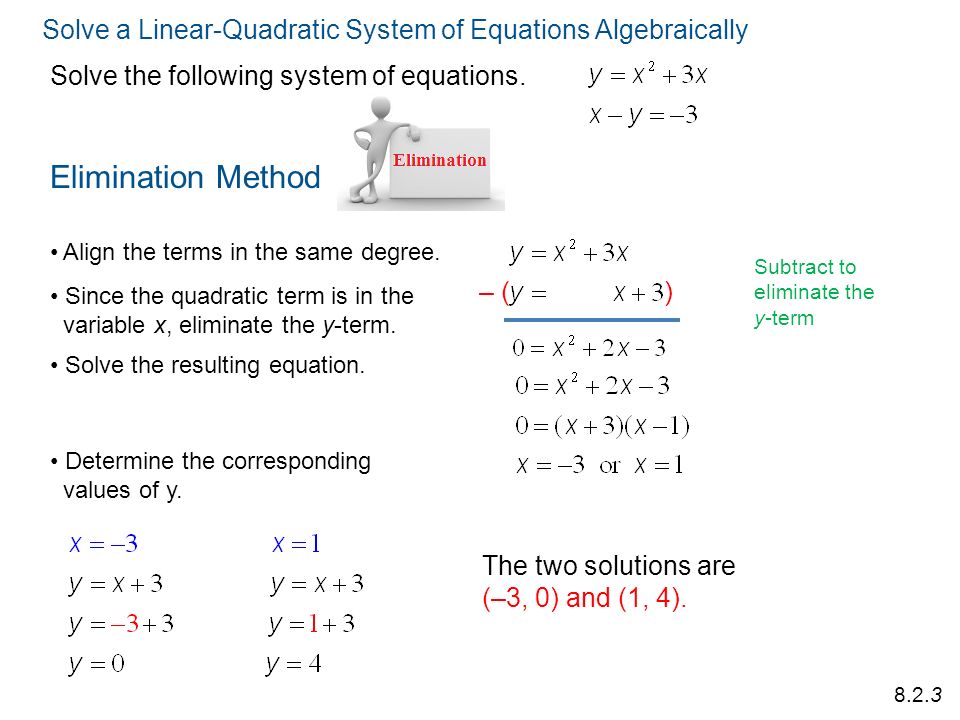 Solve The System Of Equations Algebraically Talkchannels Math 20 1 Chapter 8 Systems Of Equations 2 Solving
