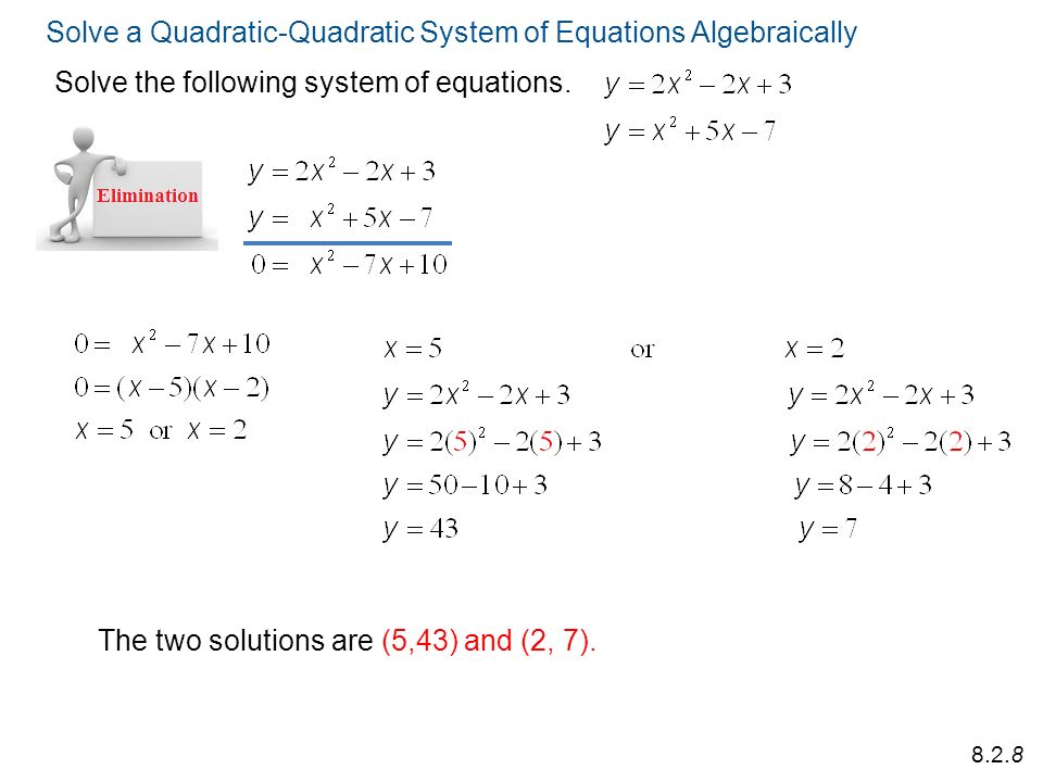Solving Systems Of Equations Algebraically Worksheet Answers Solve The System Of Equations Algebraically Talkchannels