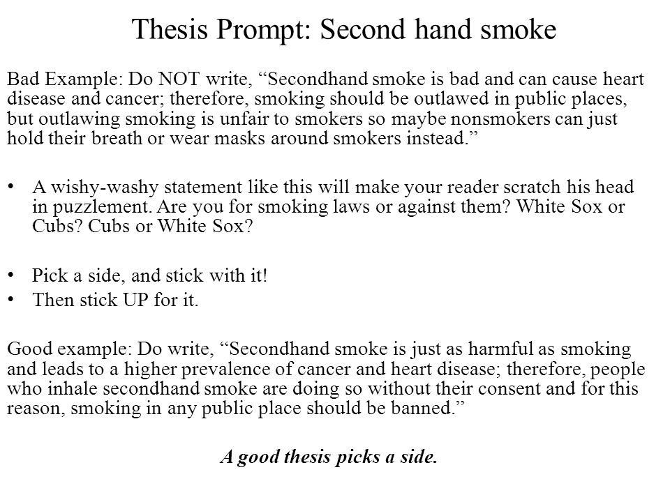 Database thesis introduction about smoking