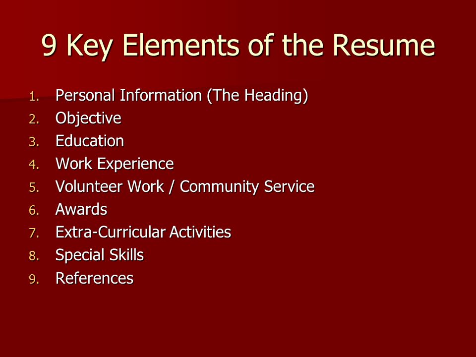 community service on resumes