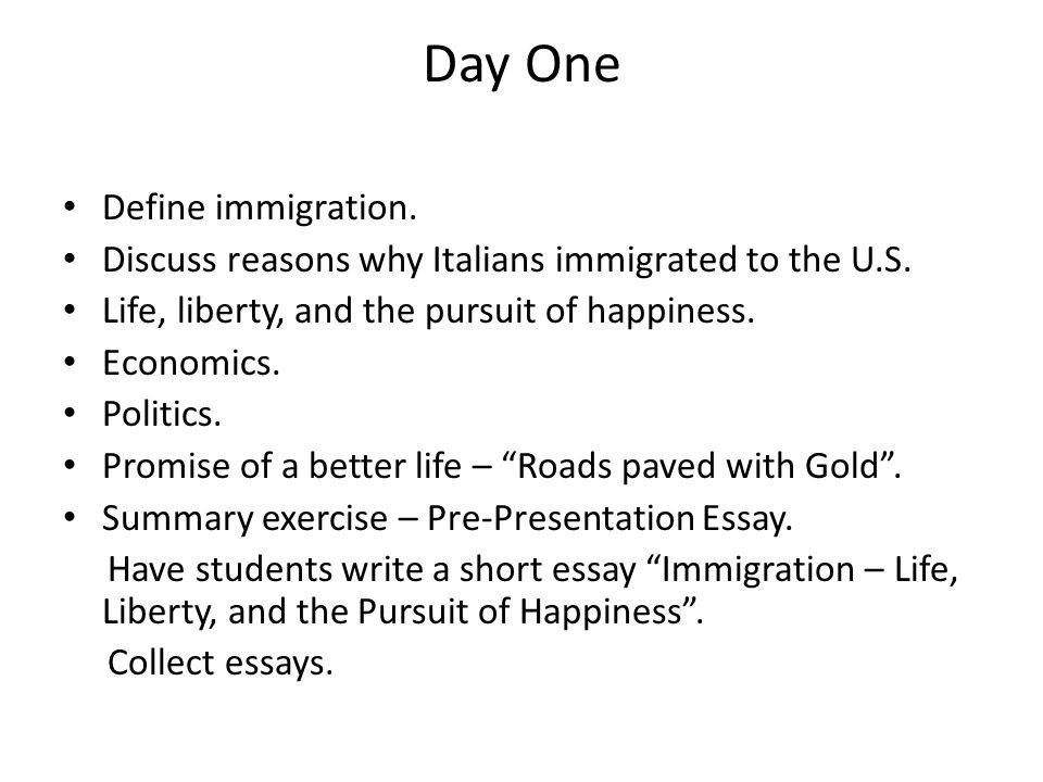 Immigration Essay Thesis Statement