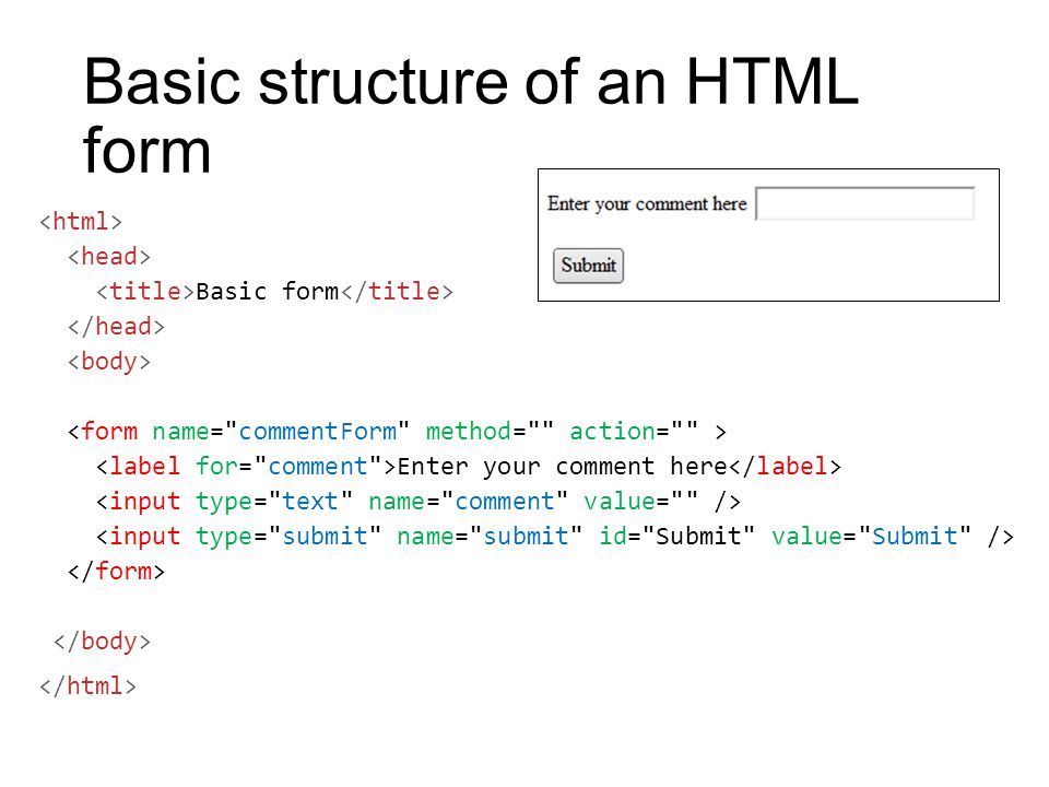 advanced higher computing science html form processing ppt download basic form html