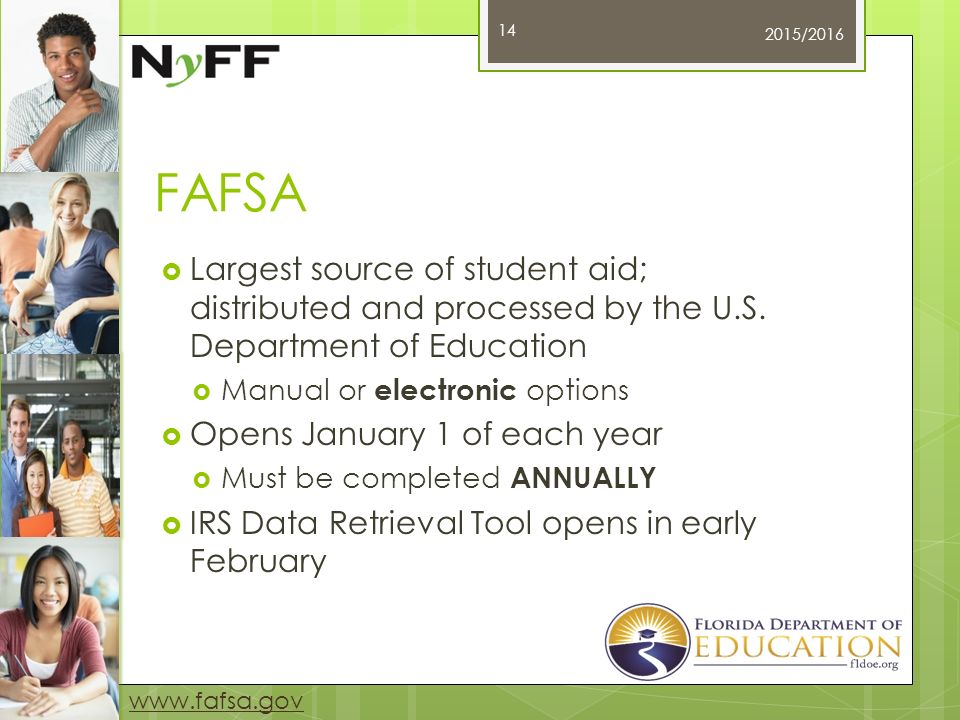 What does FAFSA cover?