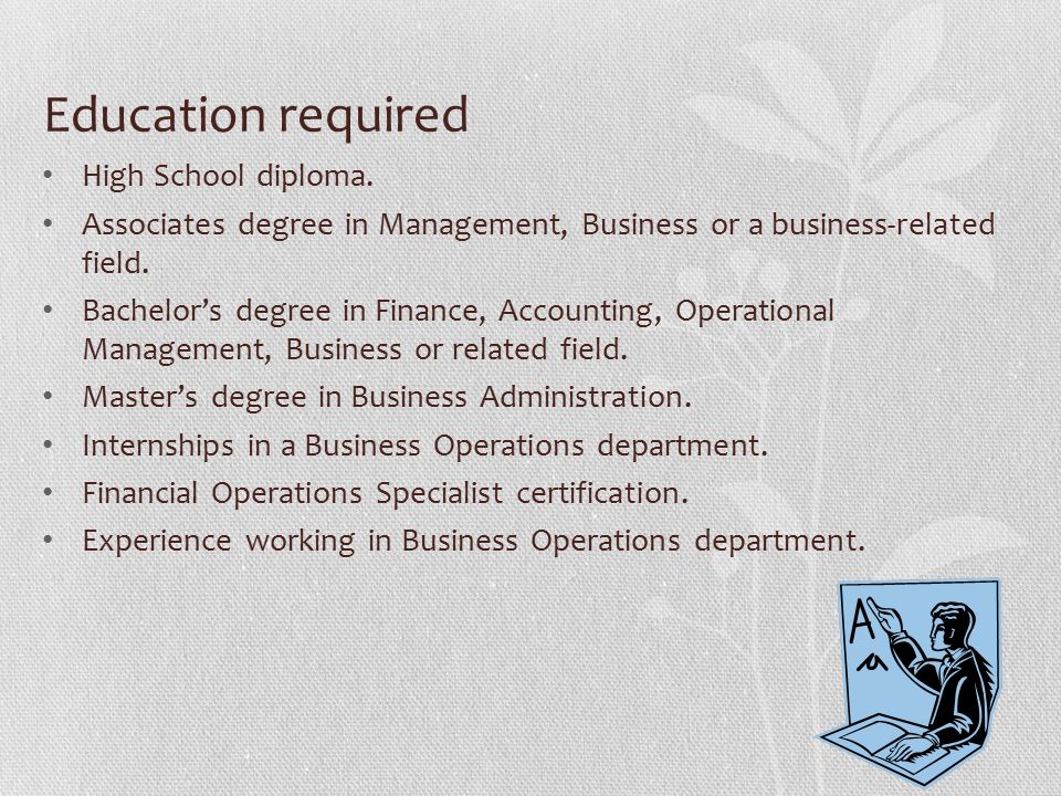 business operations specialist