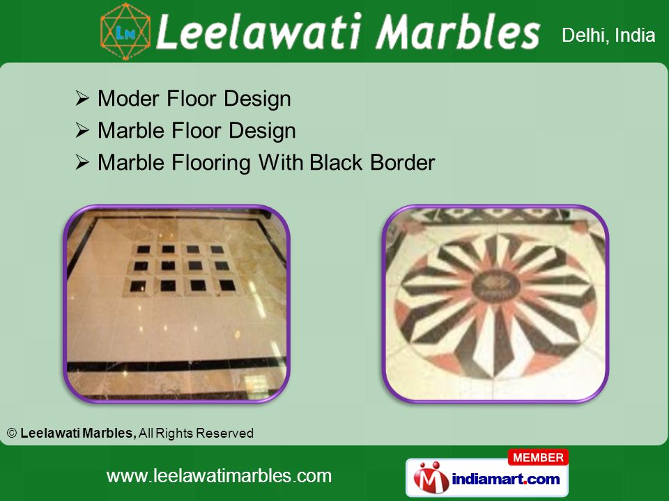 © Leelawati Marbles, All Rights Reserved Delhi, India    Moder Floor Design  Marble Floor Design  Marble Flooring With Black Border