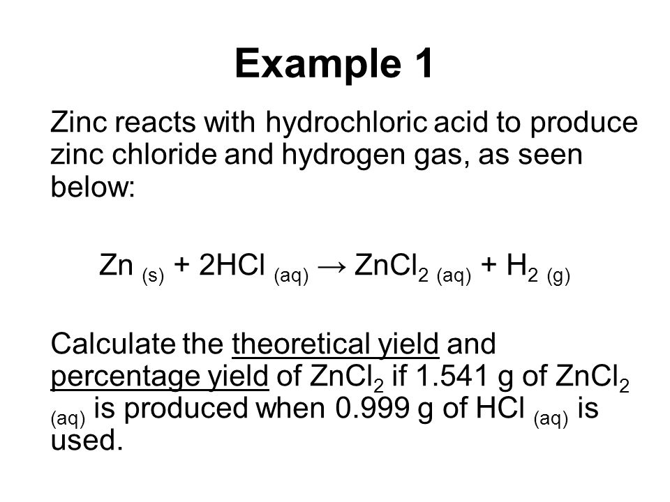 Percentage Yield What Is It S The Amount Of Product That 5 Example