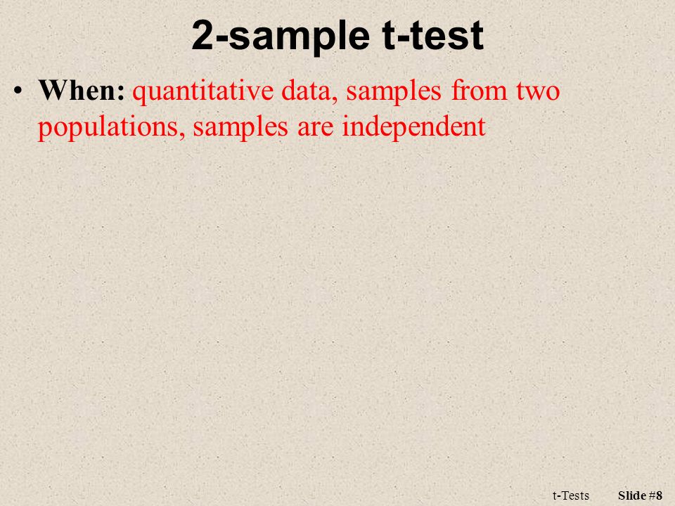 one sample to population t test one sample to population t test