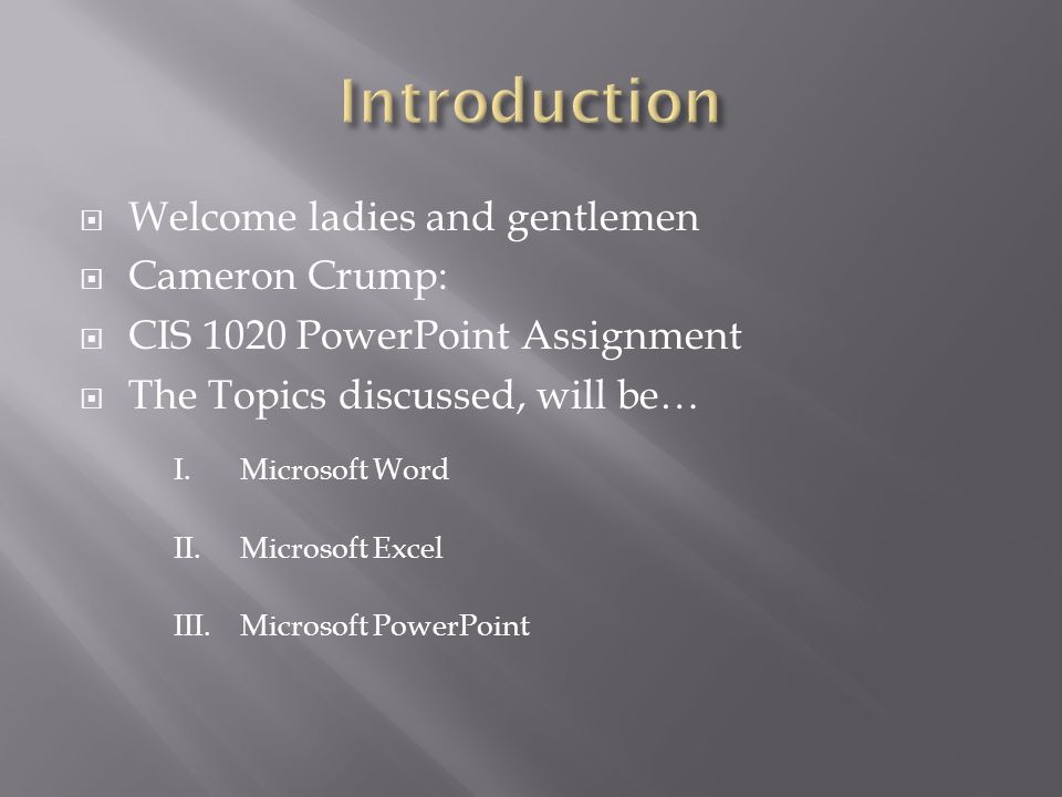 microsoft word presentations
