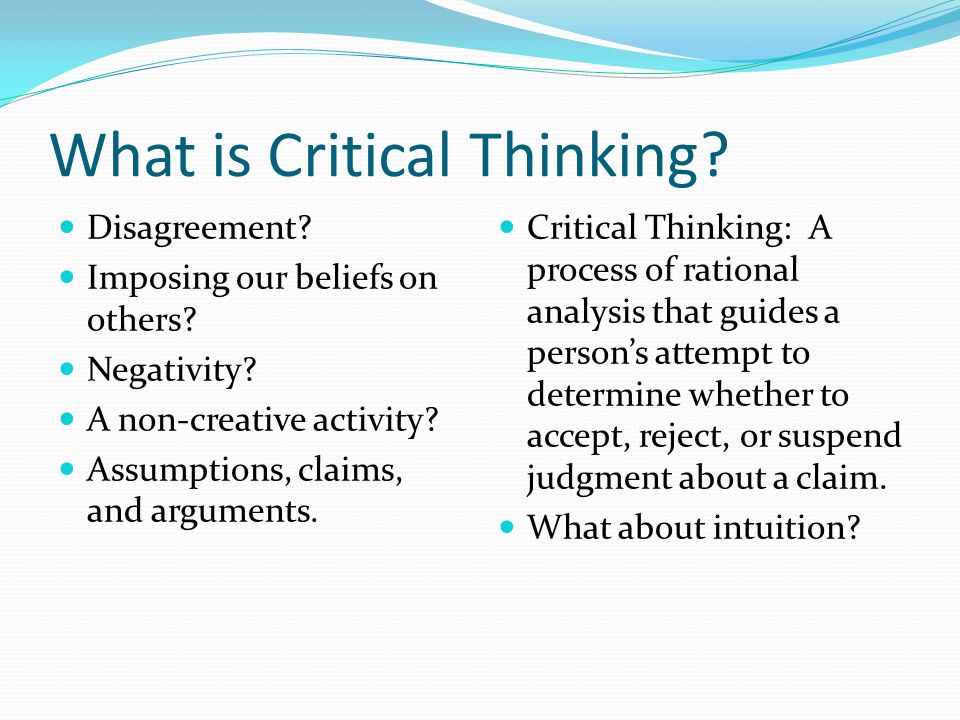 Obstacles Of Critical Thinking