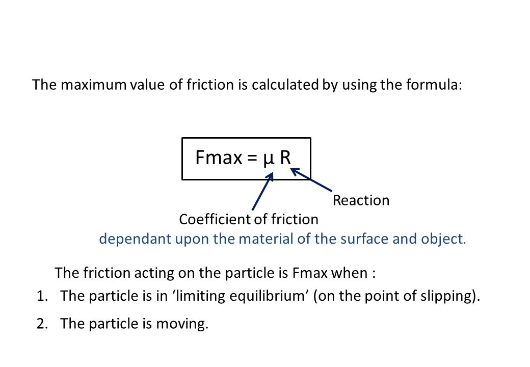 Force Of Friction Equations Talkchannels Friction Equation Physics Talkchannels