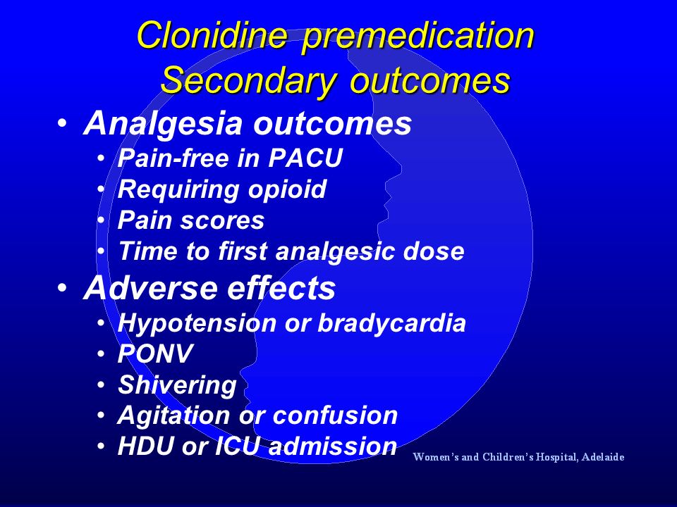 Recent trials on clonidine