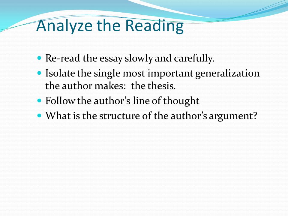 Reading strategies thesis