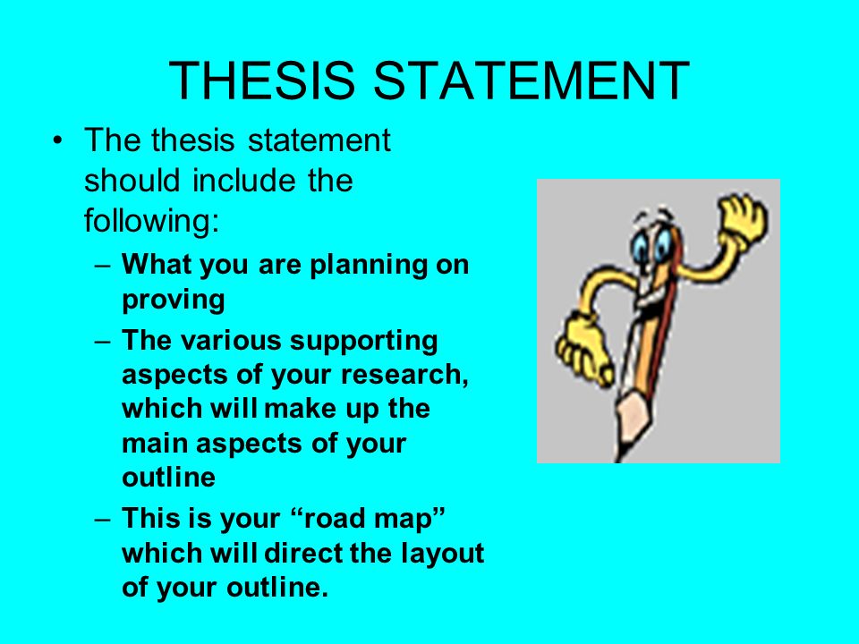 a thesis statement should include