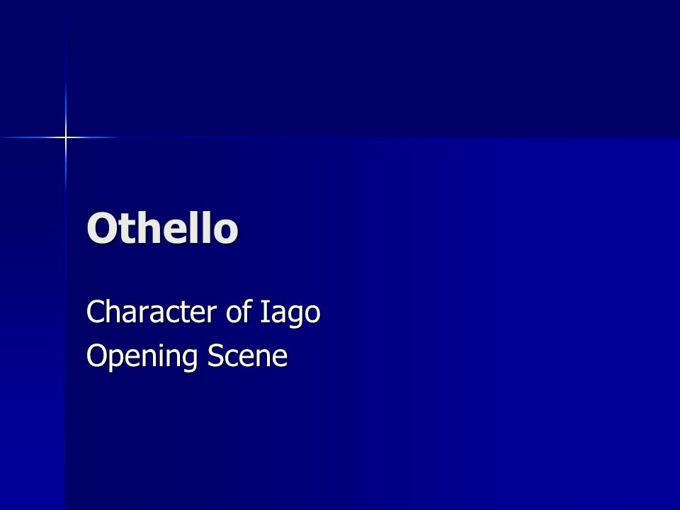 Othello Essay On Iago