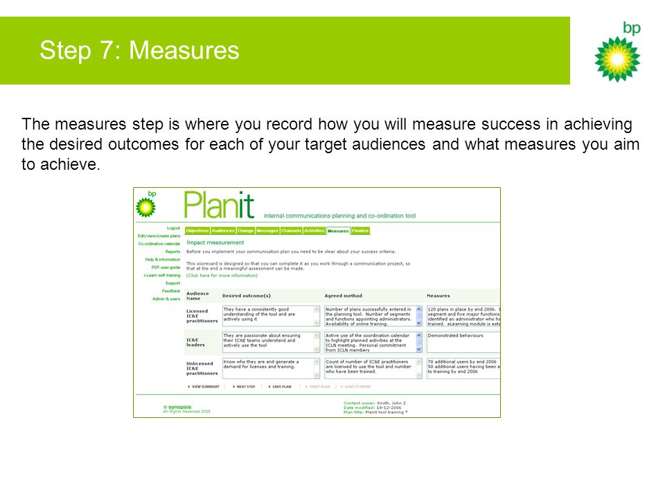 internal communications plans