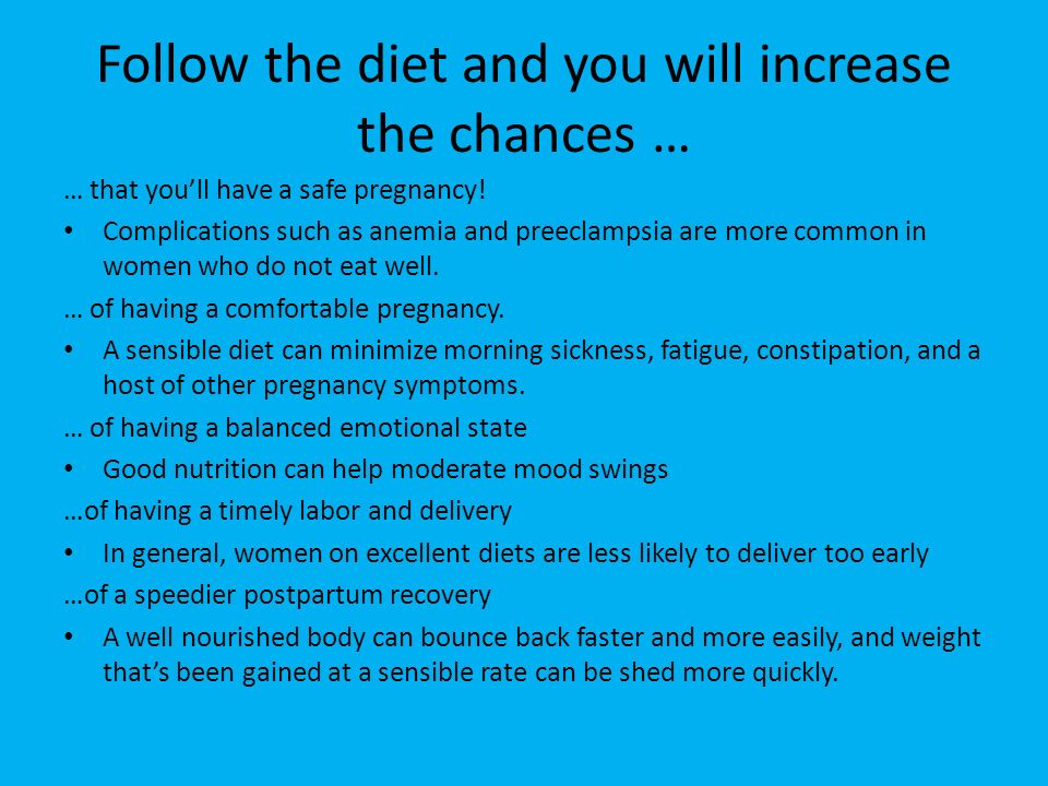 Foods Preeclampsia Diets