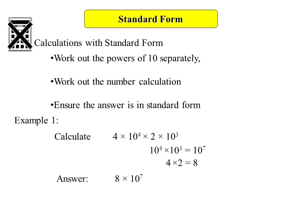 standard form objectives b gradeuse standard index form with and standard form 1038